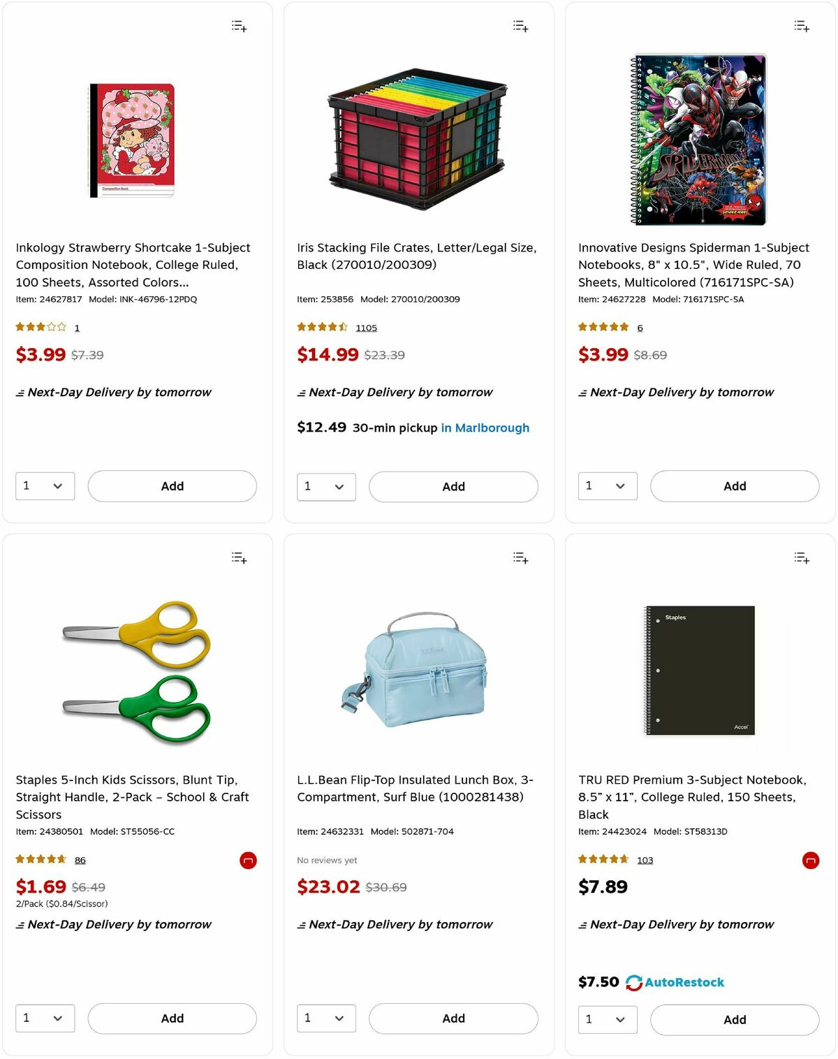 Staples Weekly Ad from August 31