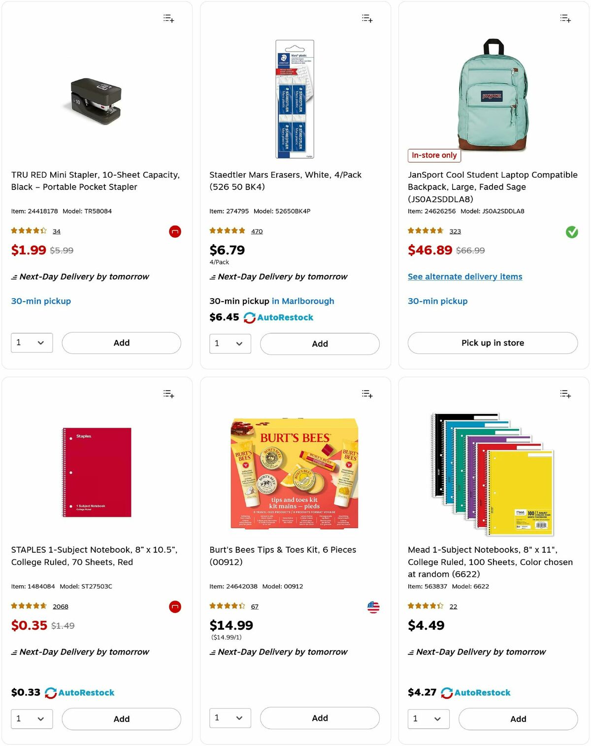 Staples Weekly Ad from August 31