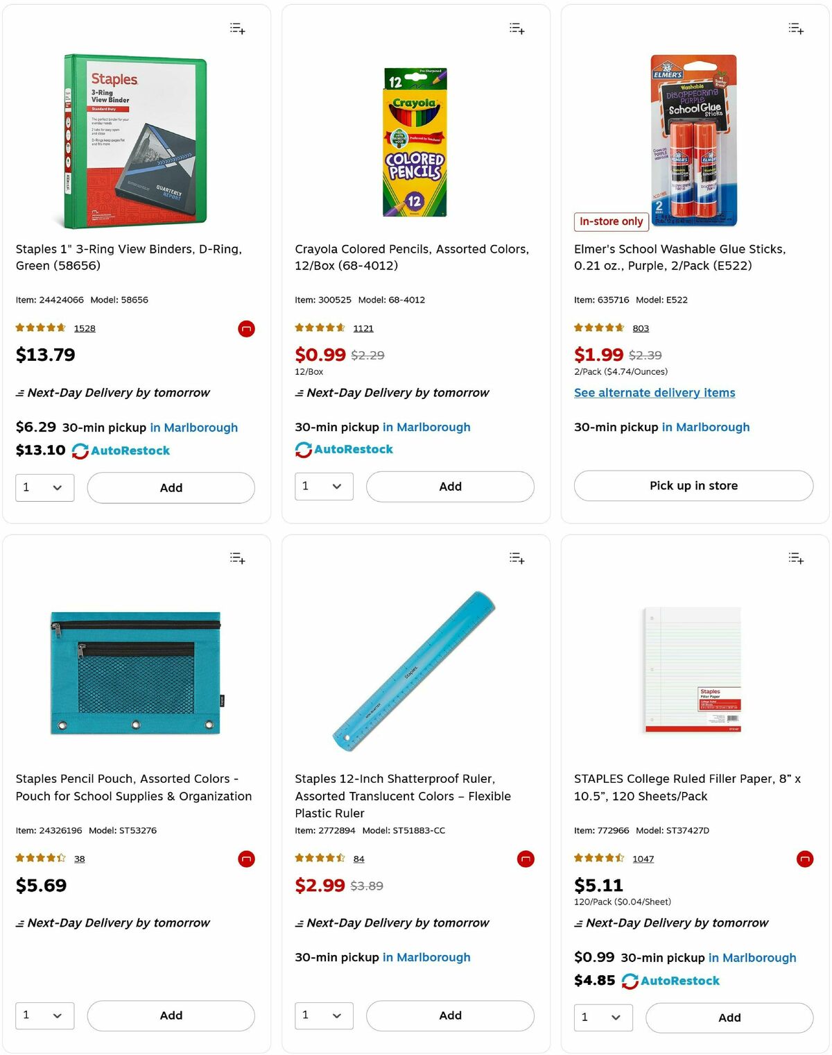 Staples Weekly Ad from August 31