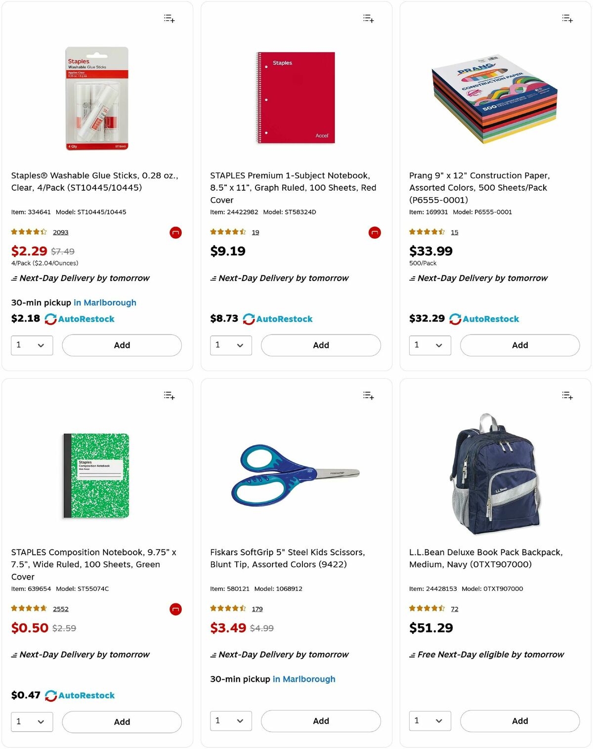 Staples Weekly Ad from August 31