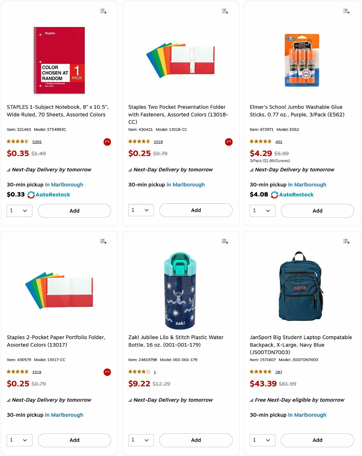 Staples Weekly Ad from August 31