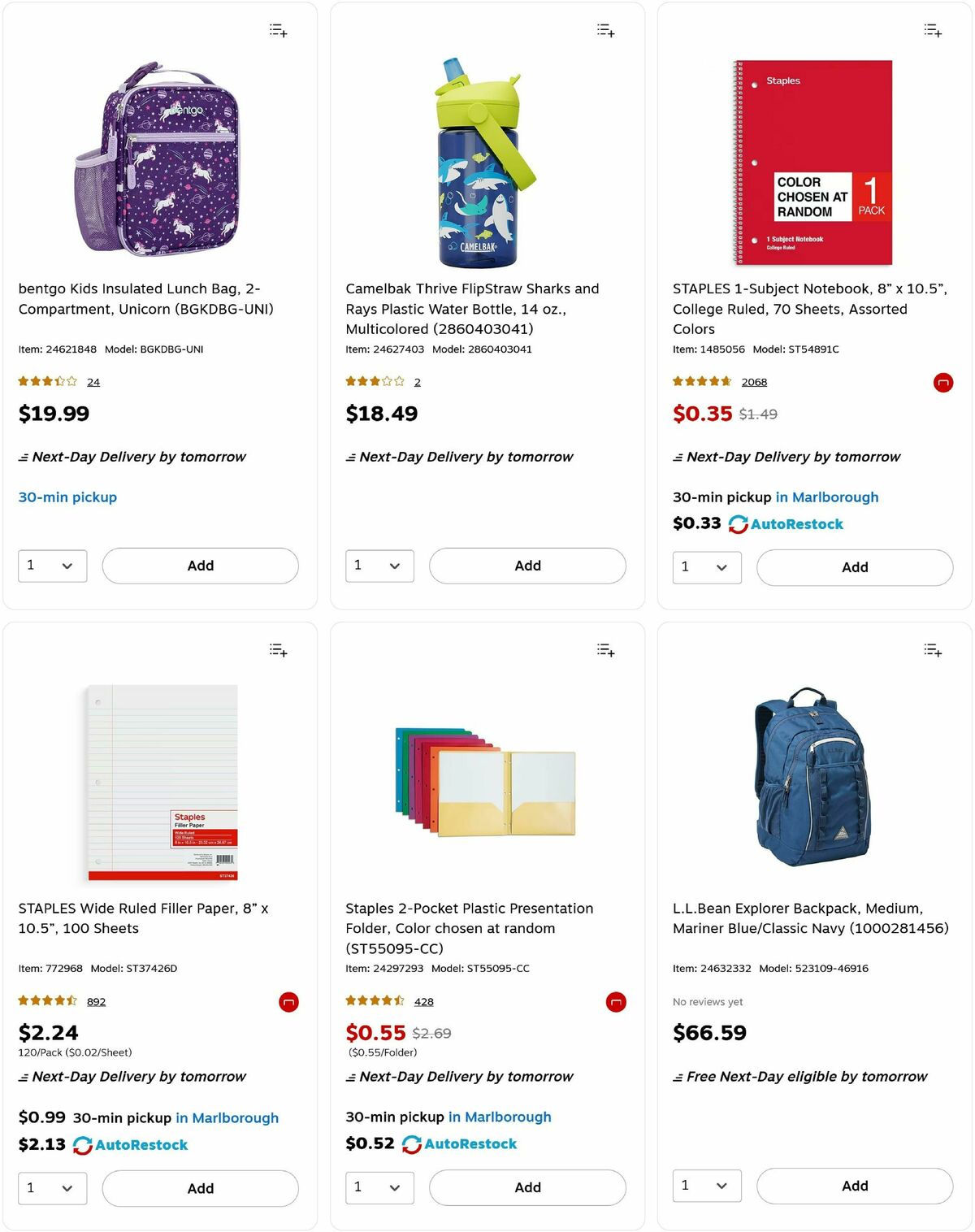 Staples Weekly Ad from August 31