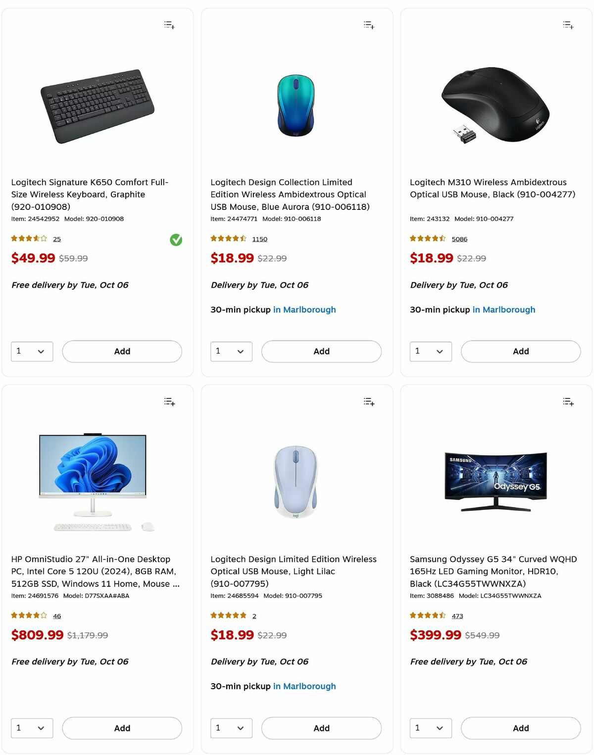 Staples Weekly Ad from October 5