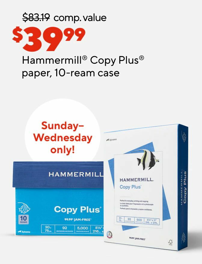 Staples Weekly Ad from October 12