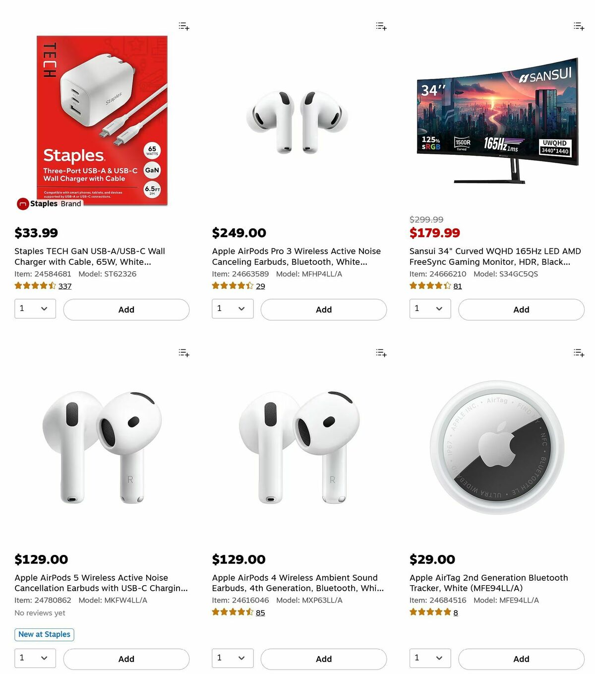 Staples Weekly Ad from October 18