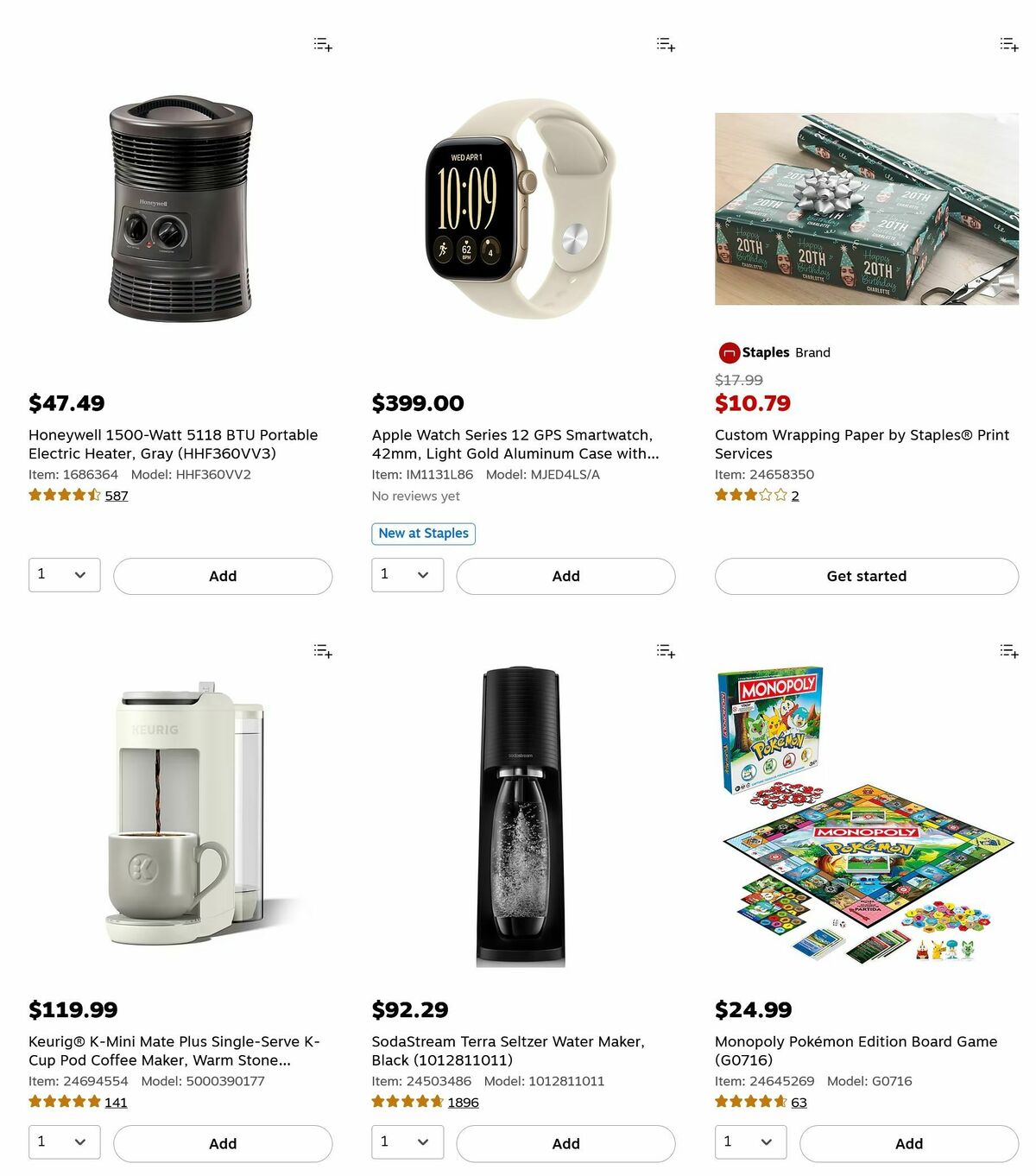 Staples Weekly Ad from October 26