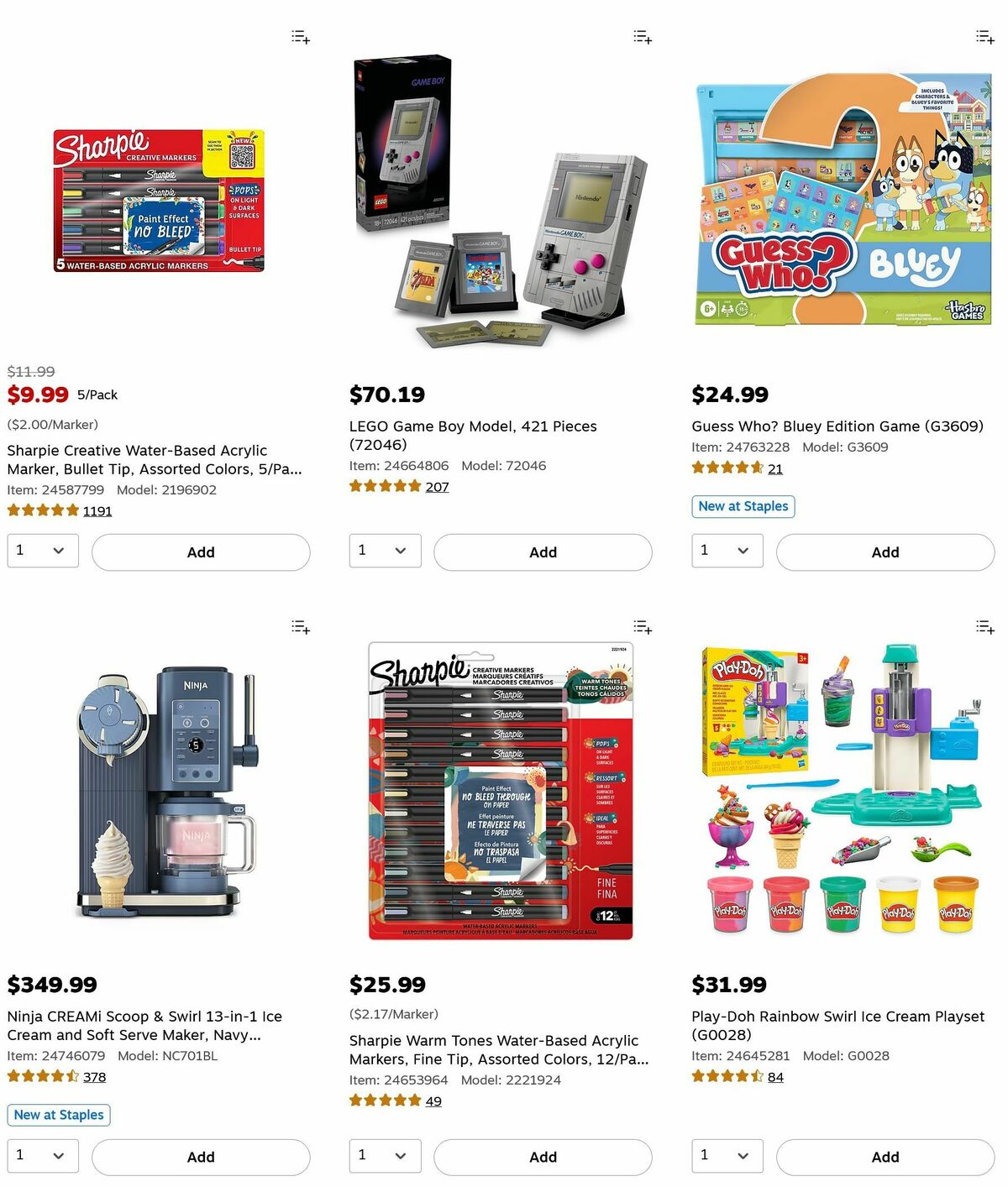 Staples Weekly Ad from October 26