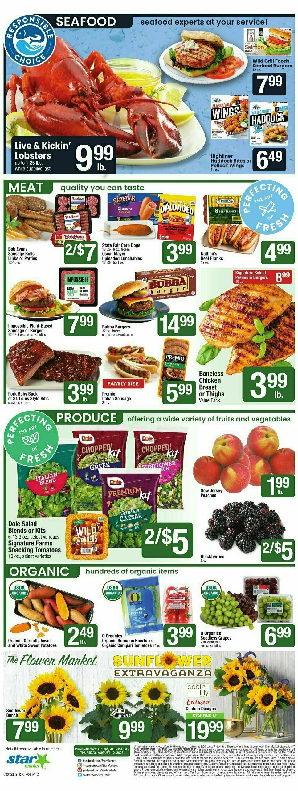 Star Market Weekly Ad from August 4