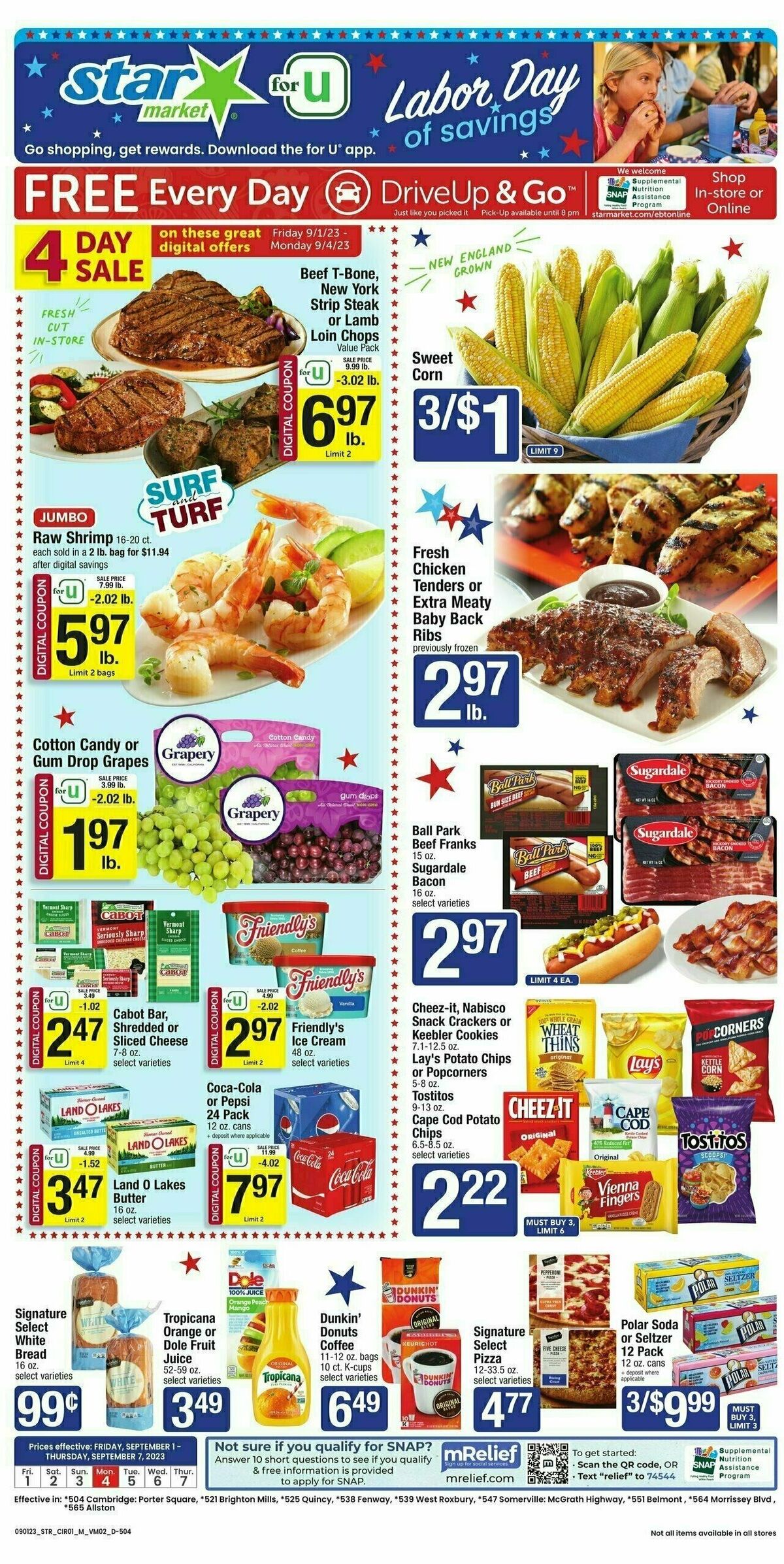 Star Market Weekly Ad from September 1