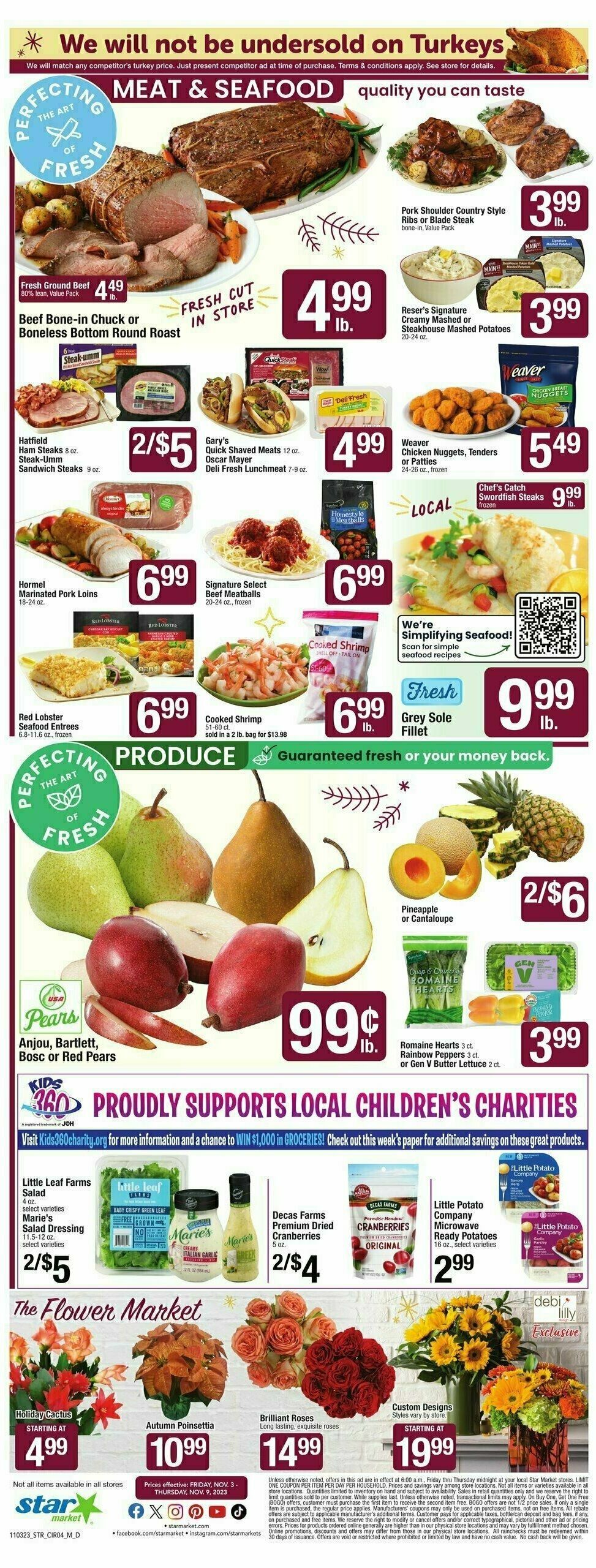 Star Market Weekly Ad from November 3
