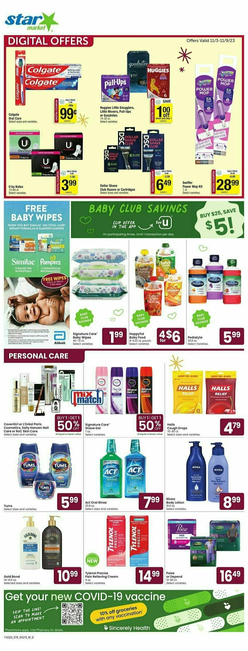 Star Market Weekly Ad from November 3