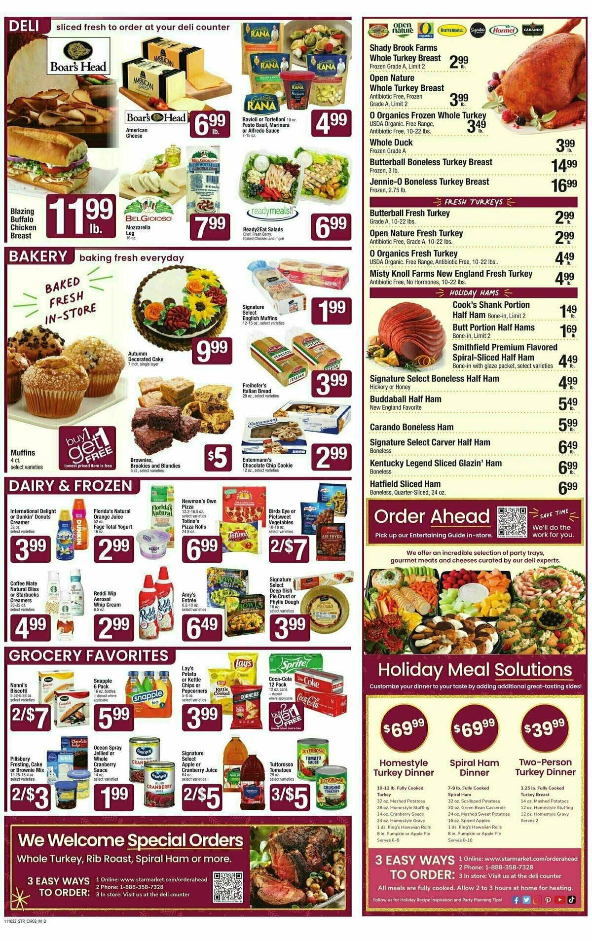 Star Market Weekly Ad from November 10