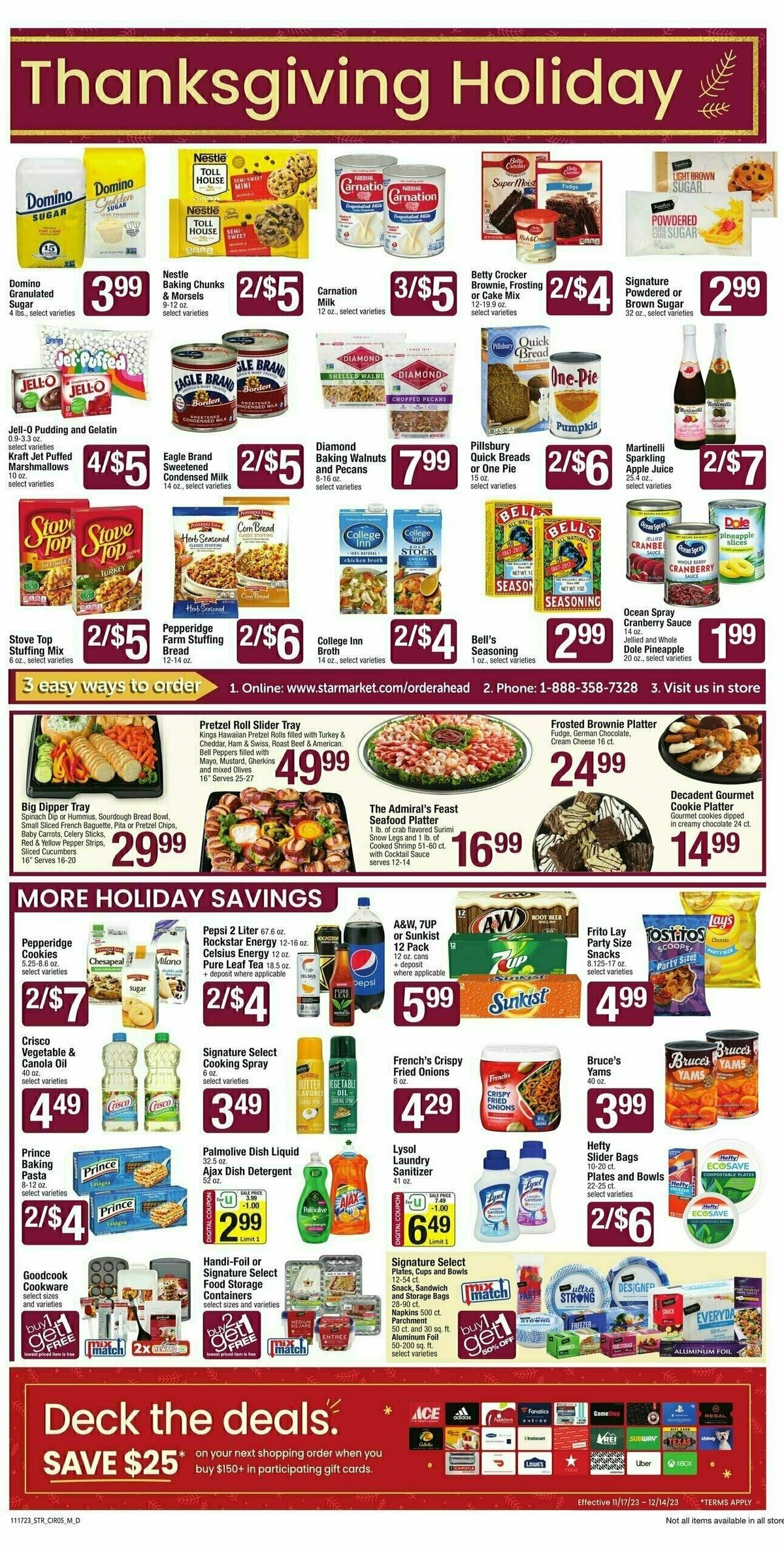 Star Market Weekly Ad from November 17