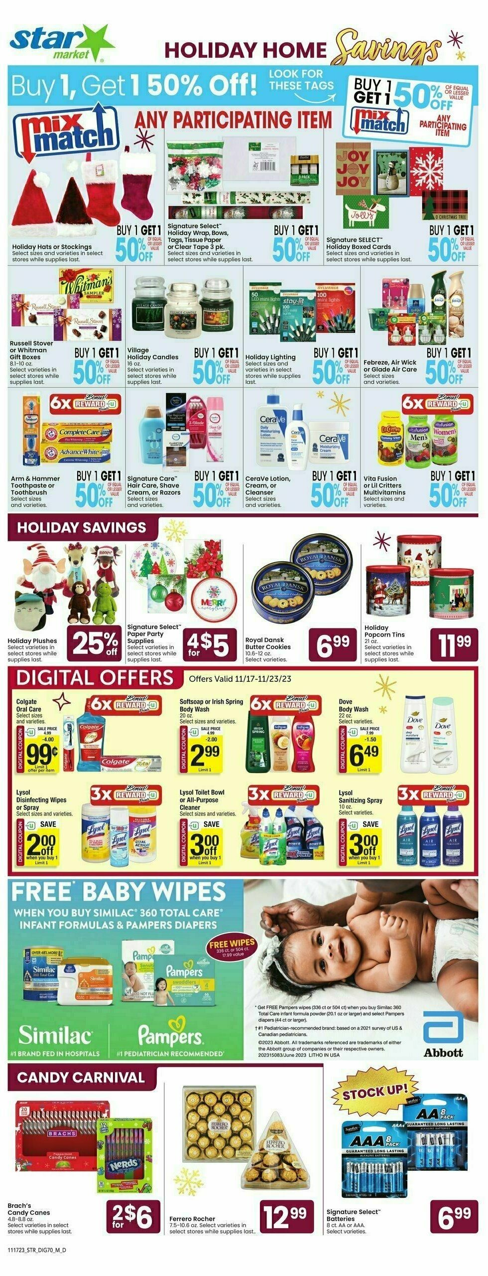 Star Market Weekly Ad from November 17