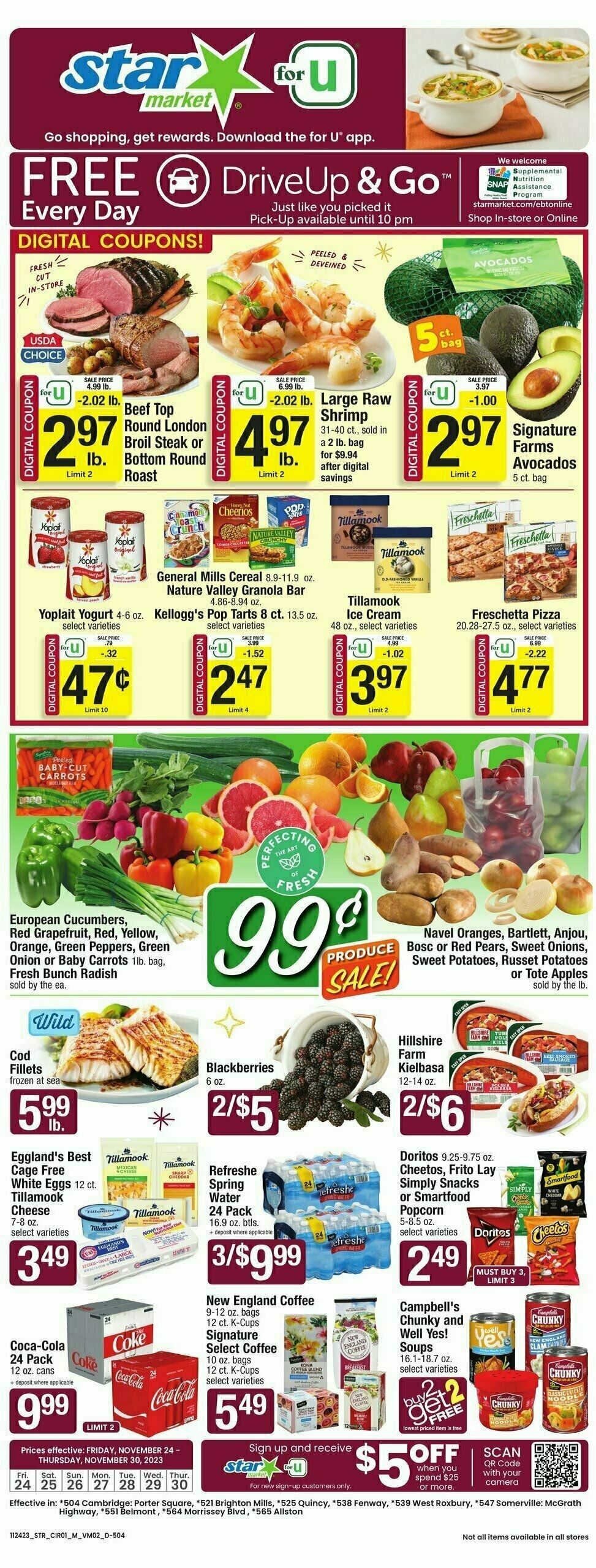 Star Market Weekly Ad from November 24