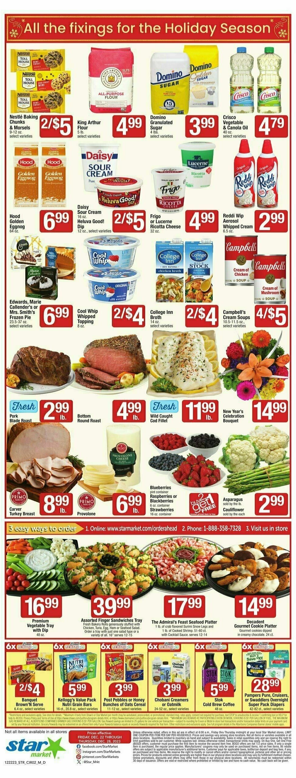 Star Market Weekly Ad from December 22