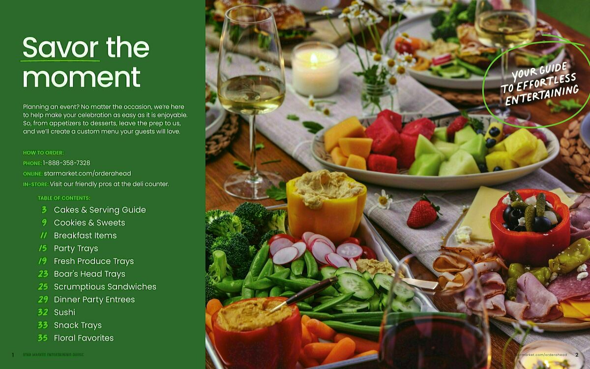 Star Market Entertaining Guide Weekly Ad from January 1