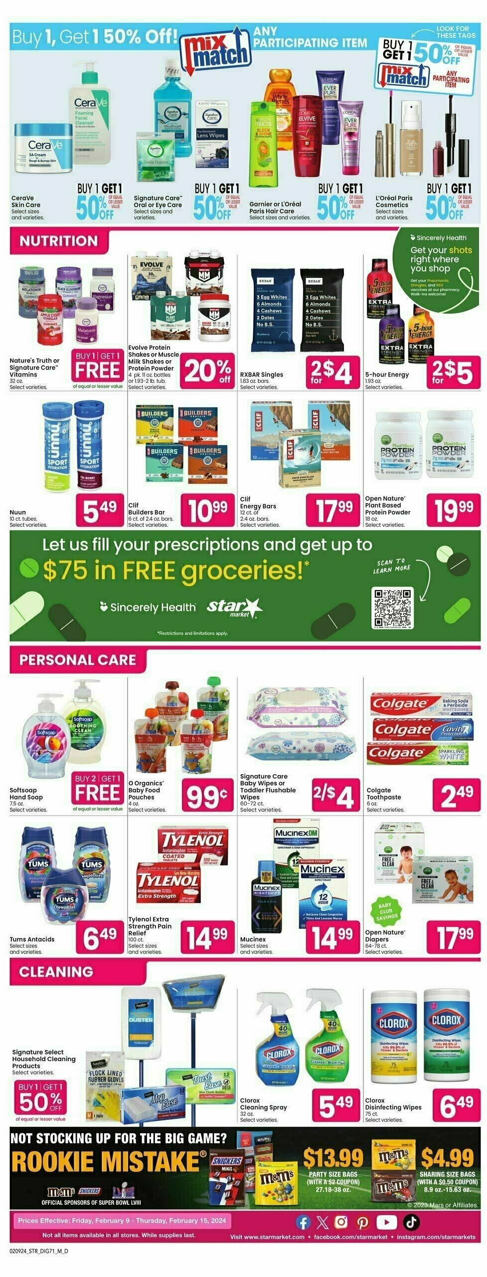 Star Market Weekly Ad from February 9