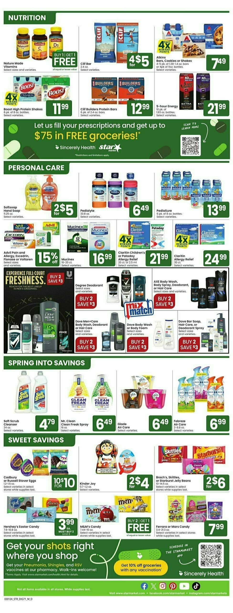 Star Market Weekly Ad from March 1