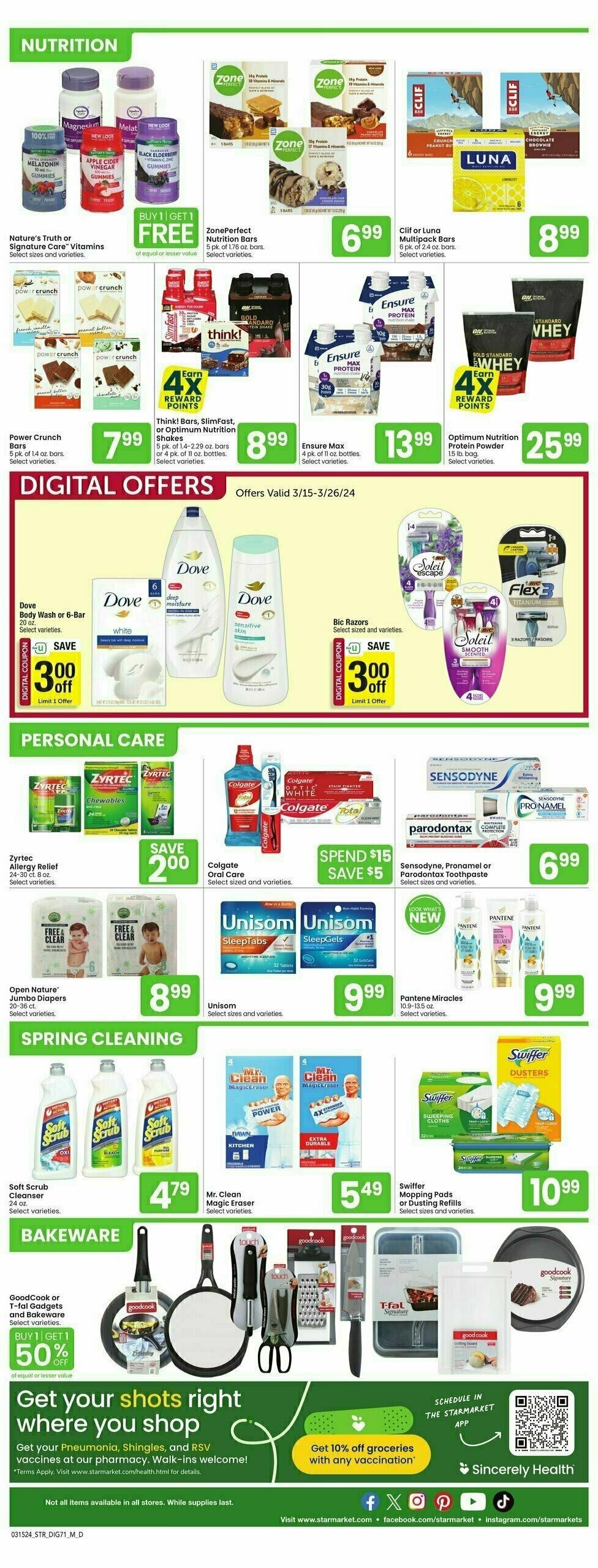 Star Market Weekly Ad from March 15