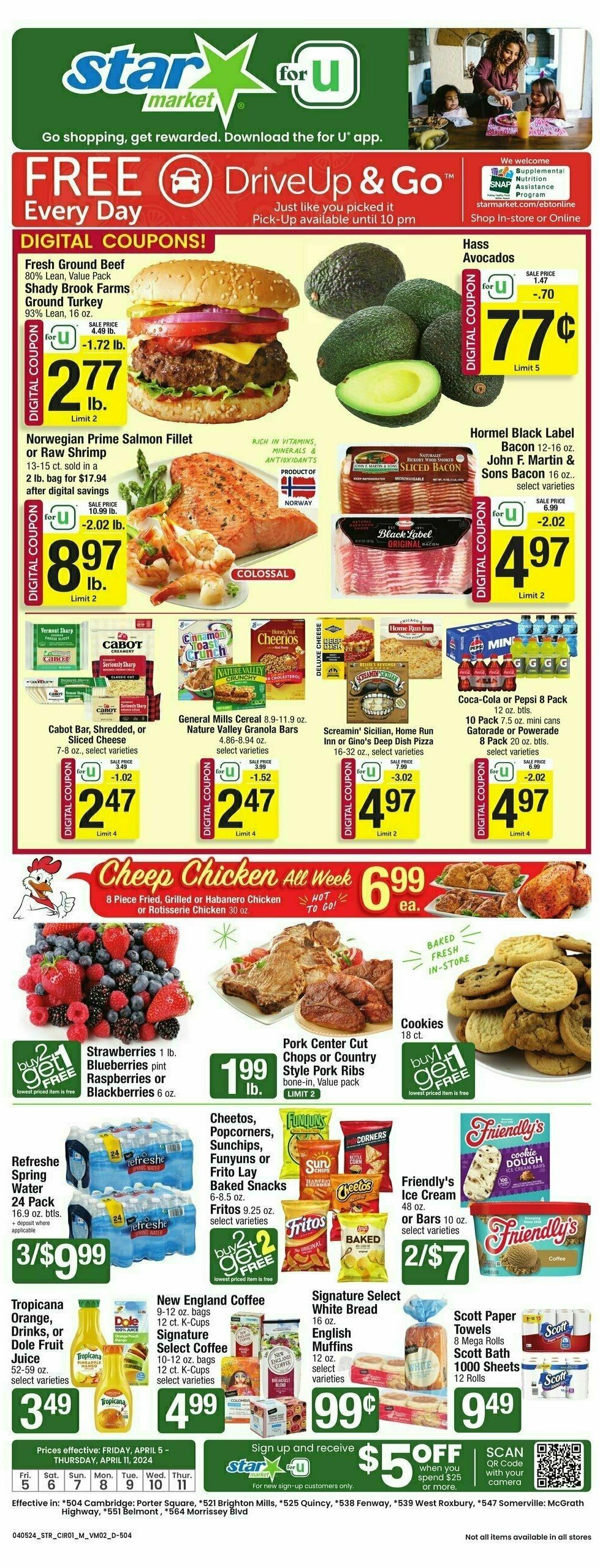 Star Market Weekly Ad from April 5