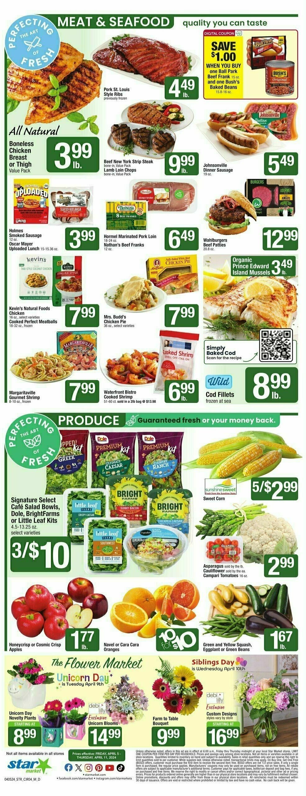 Star Market Weekly Ad from April 5
