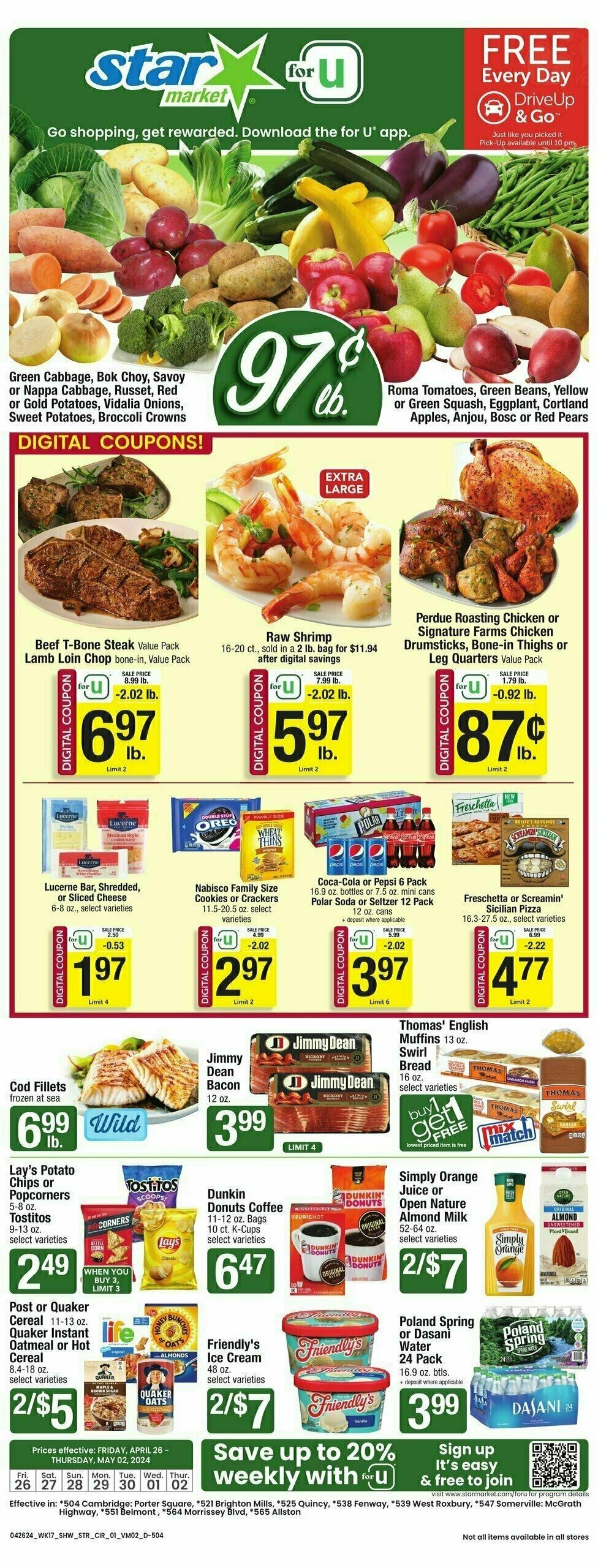 Star Market Weekly Ad from April 26