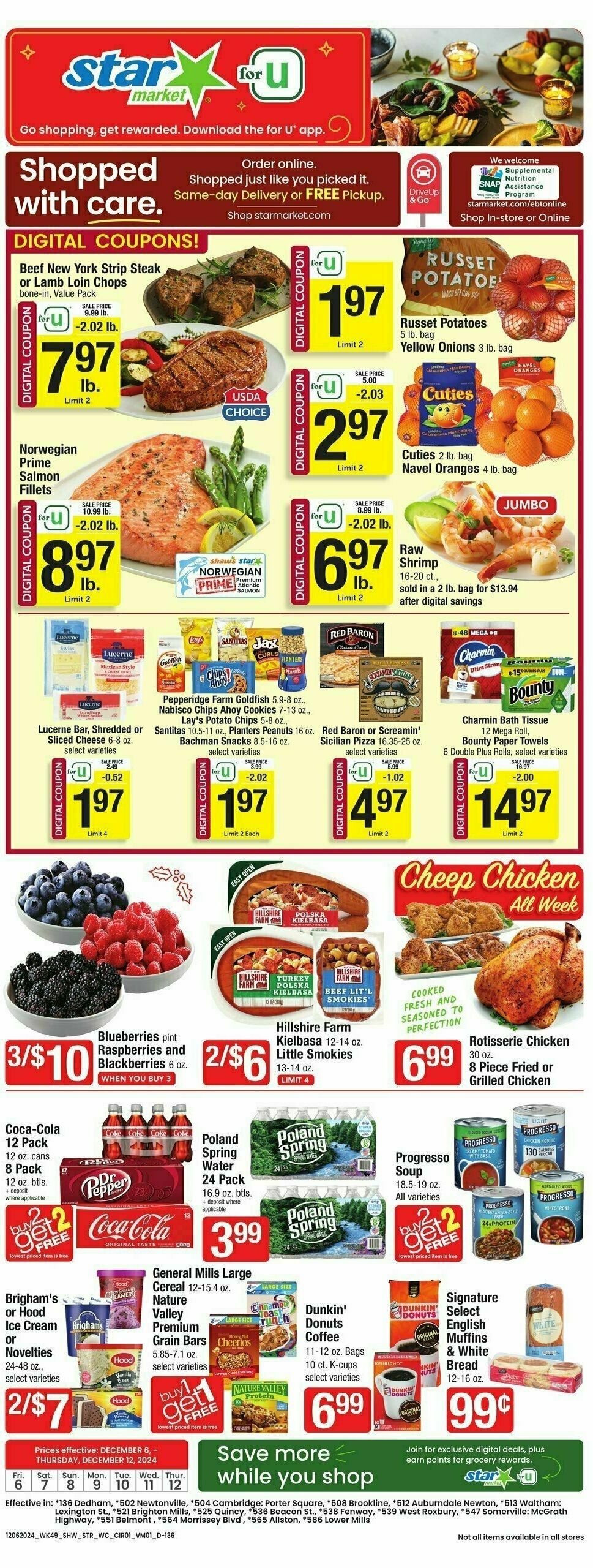 Star Market Weekly Ad from December 6