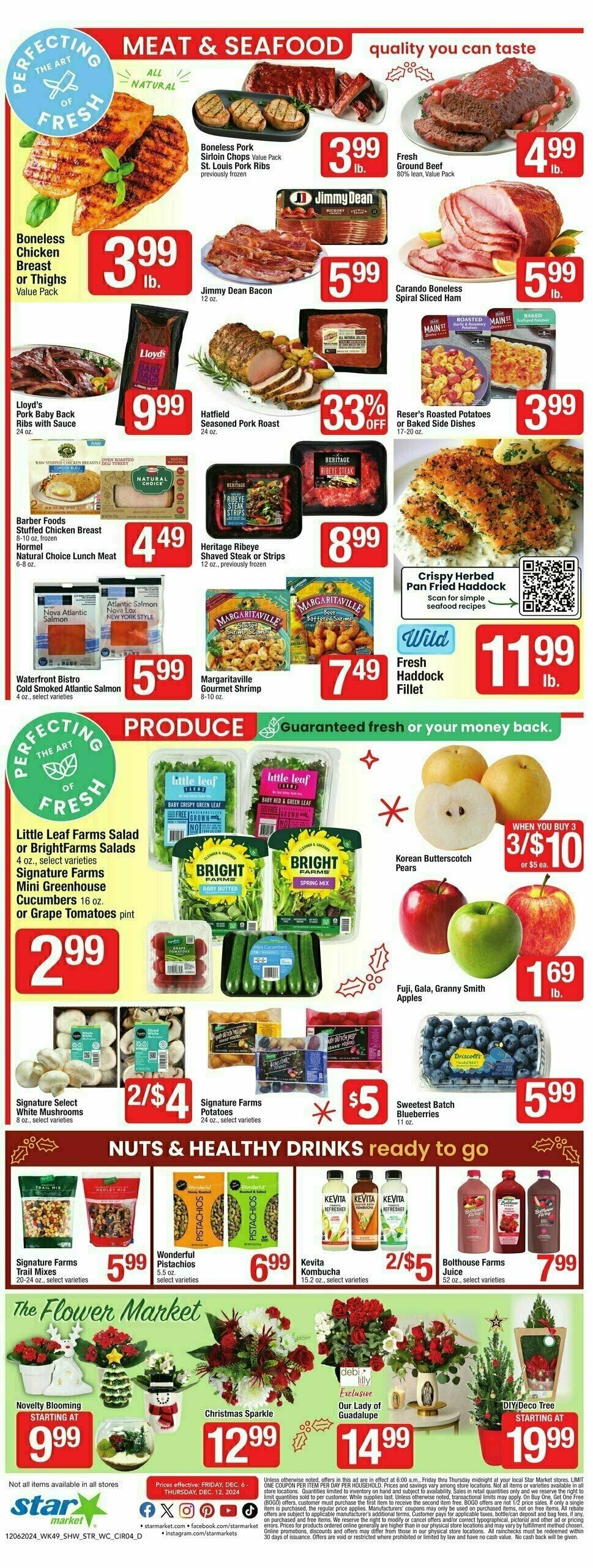Star Market Weekly Ad from December 6