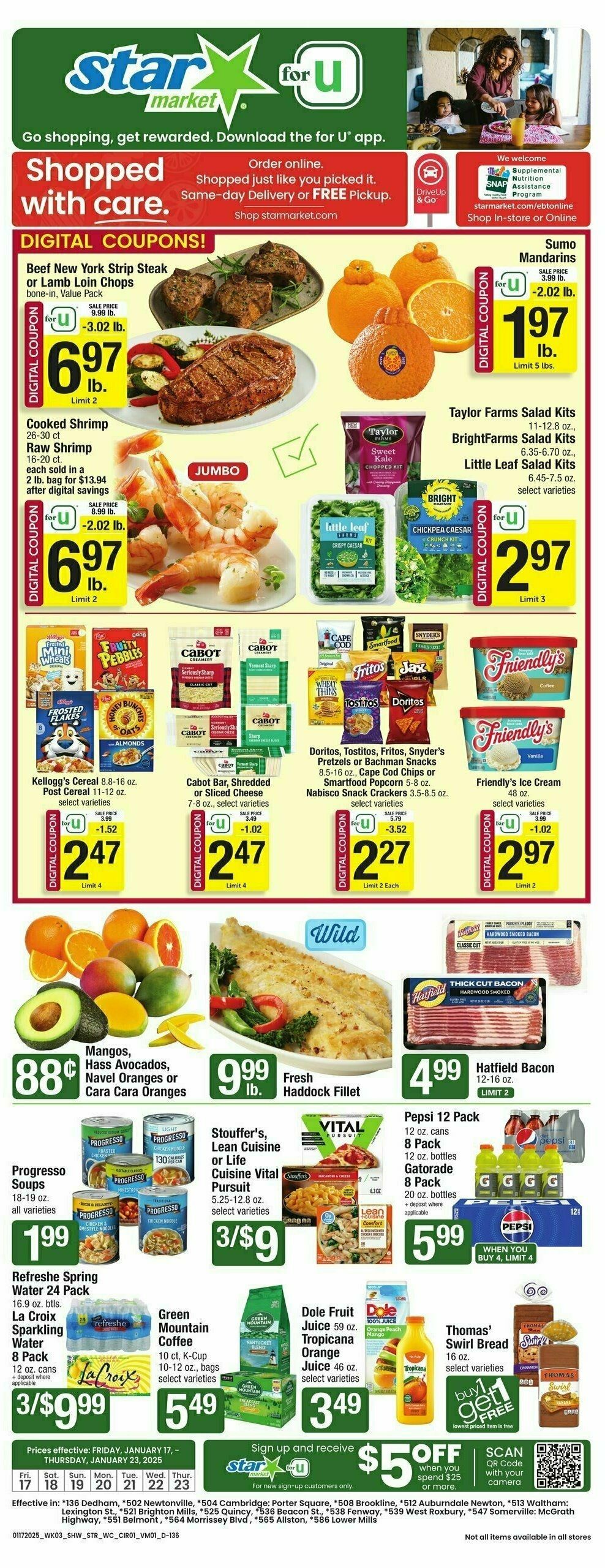 Star Market Weekly Ad from January 17
