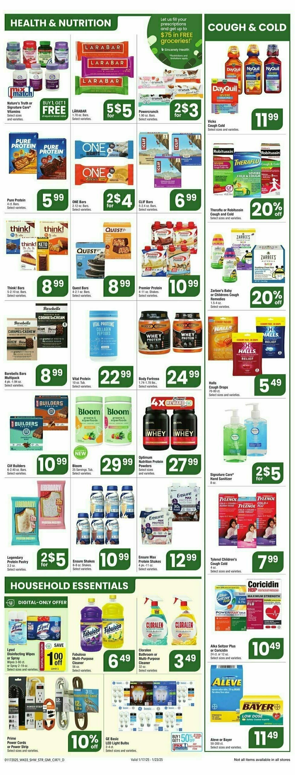 Star Market Weekly Ad from January 17