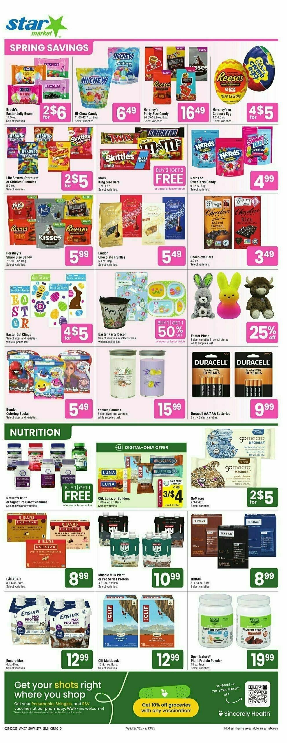 Star Market Weekly Ad from February 14