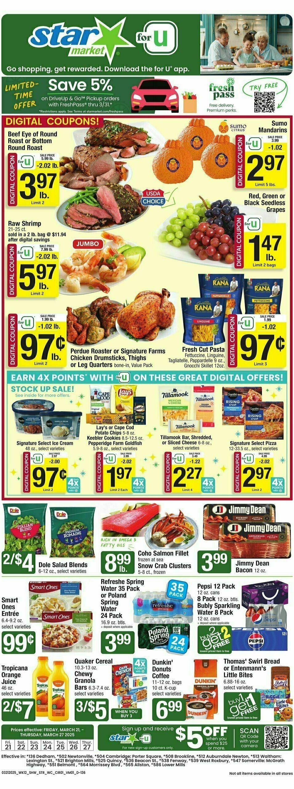 Star Market Weekly Ad from March 21