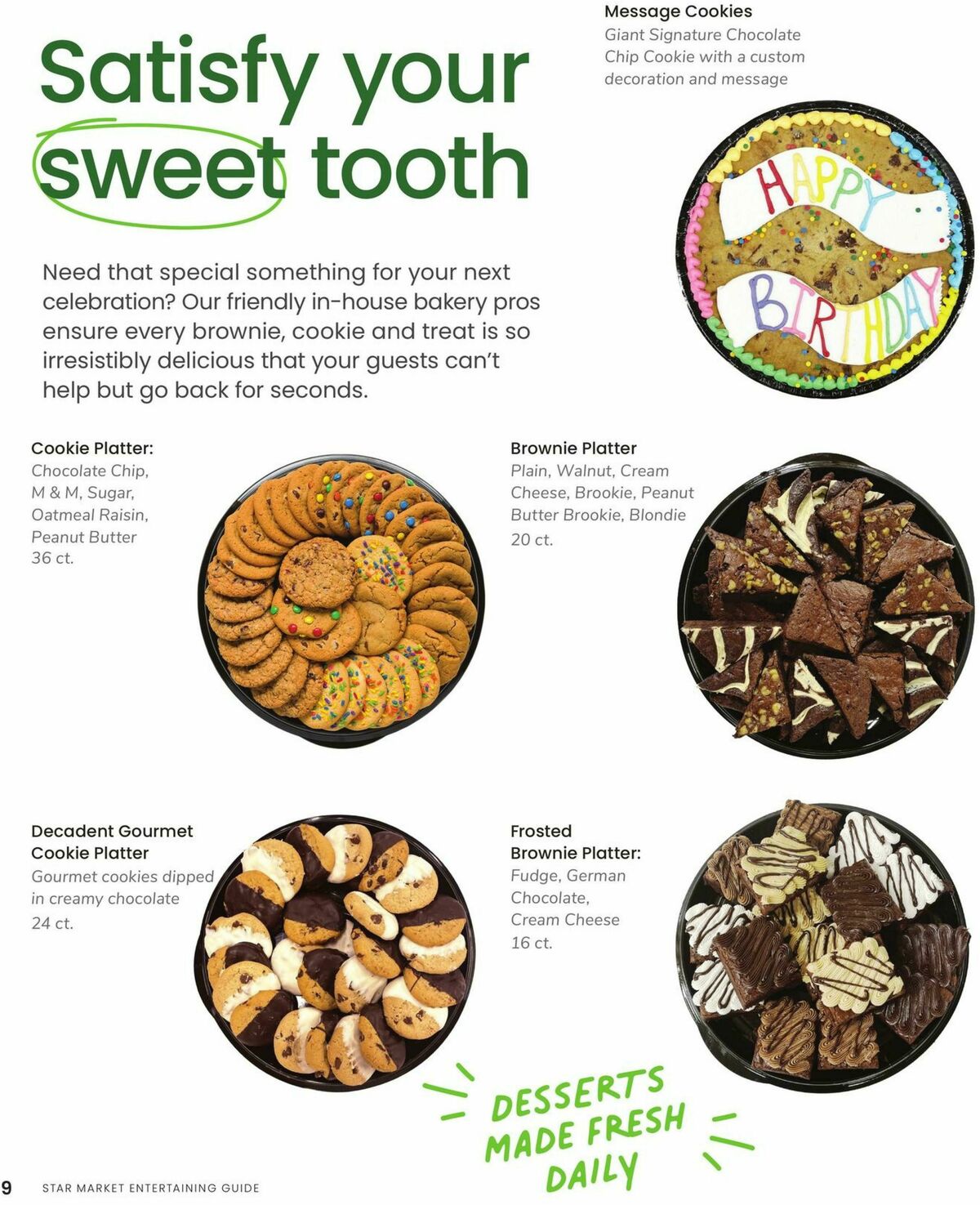 Star Market Entertaining Guide Weekly Ad from January 1