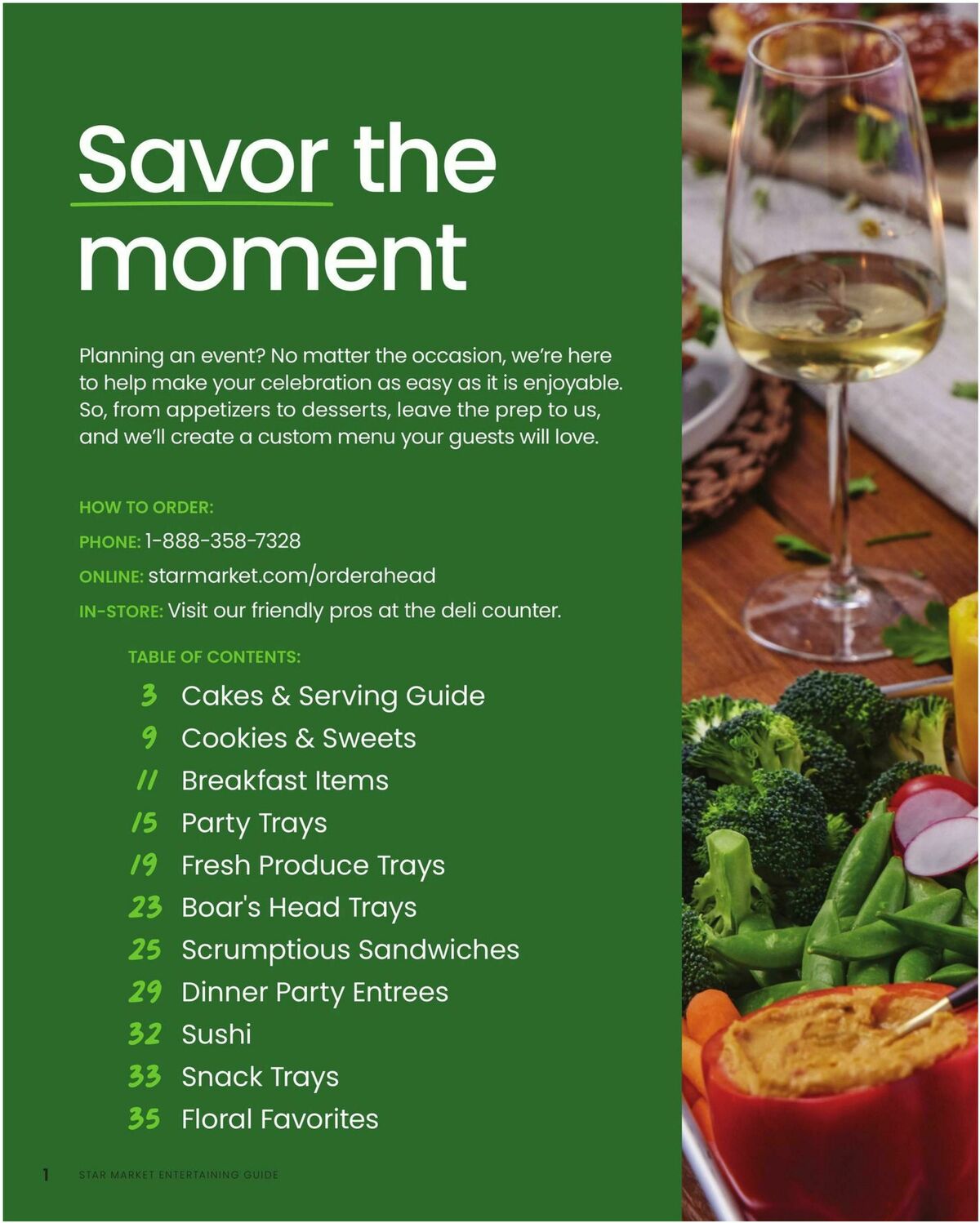 Star Market Entertaining Guide Weekly Ad from January 1