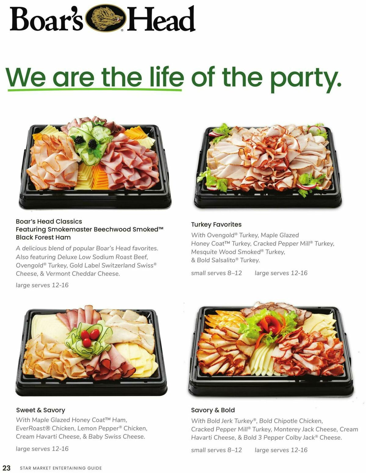 Star Market Entertaining Guide Weekly Ad from January 1
