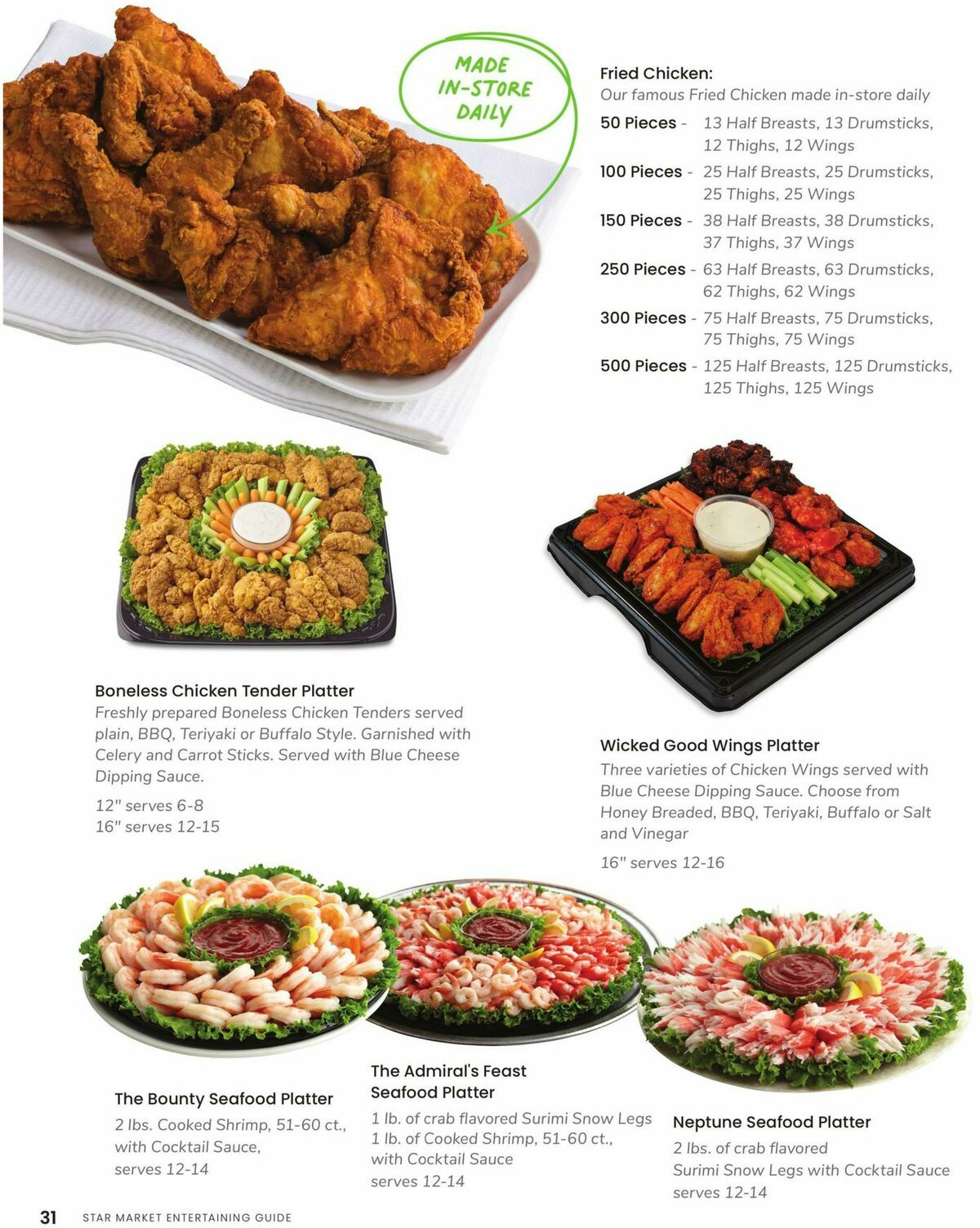 Star Market Entertaining Guide Weekly Ad from January 1