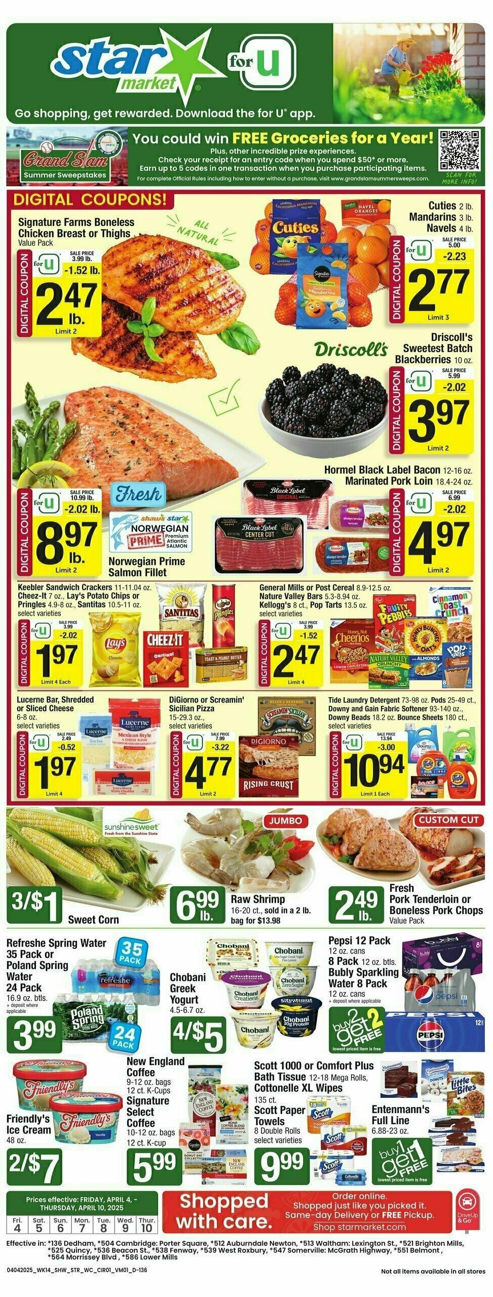 Star Market Weekly Ad from April 4
