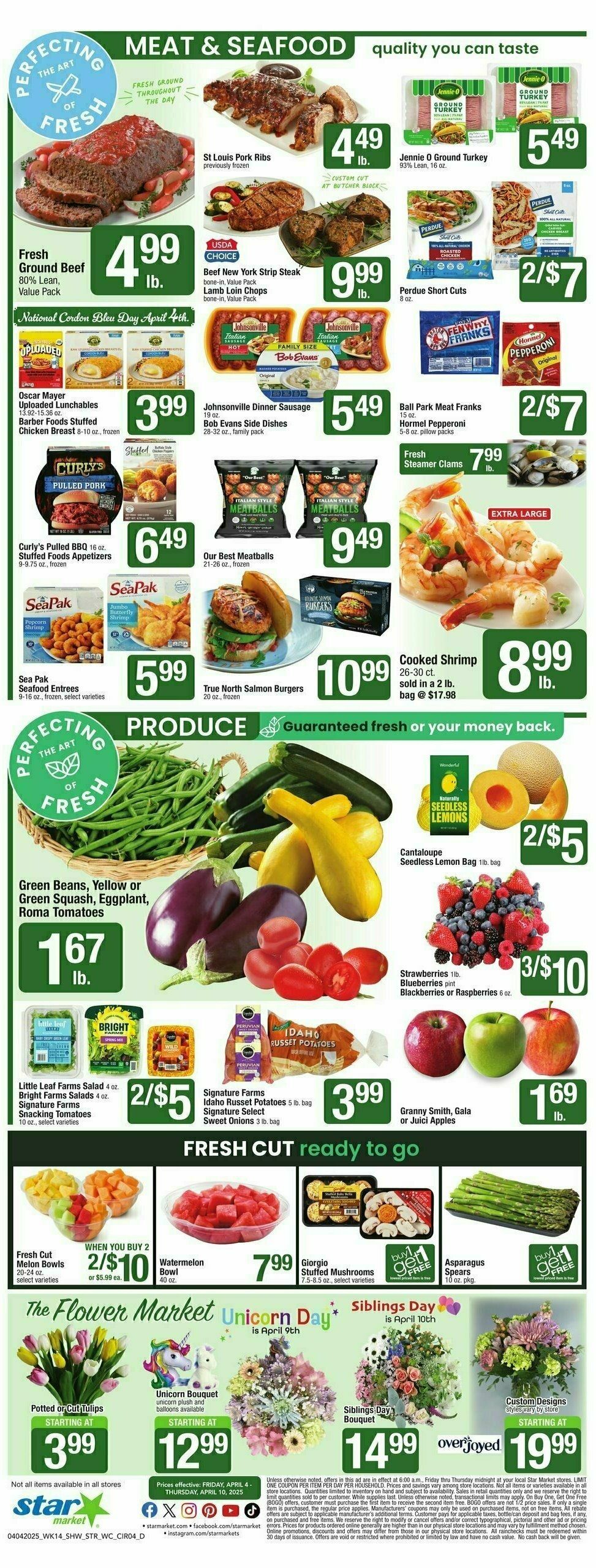 Star Market Weekly Ad from April 4