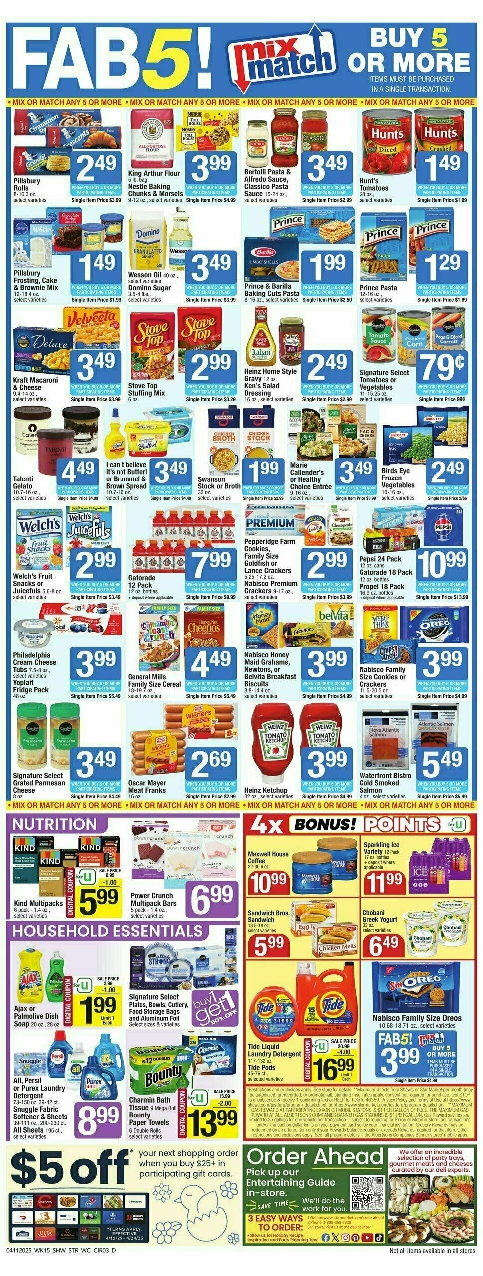 Star Market Weekly Ad from April 11