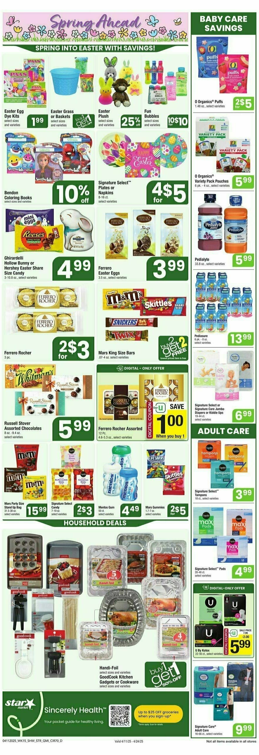 Star Market Weekly Ad from April 11