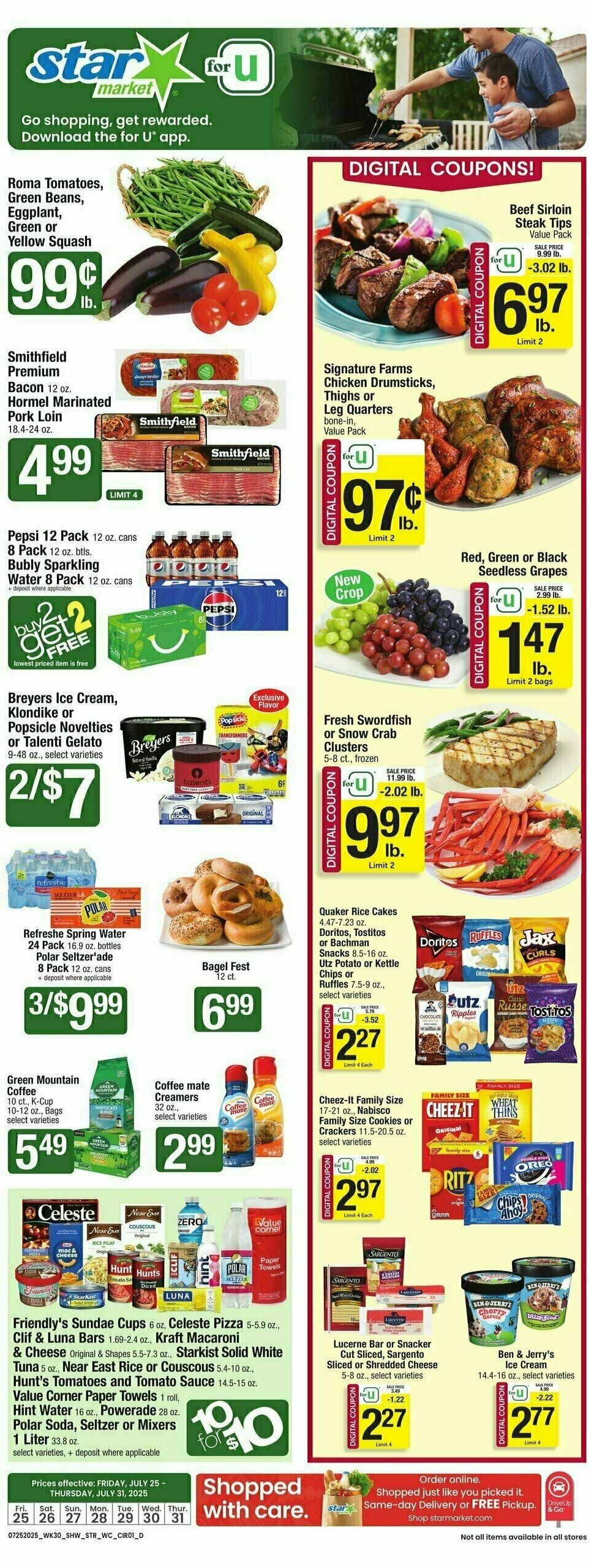 Star Market Weekly Ad from July 25