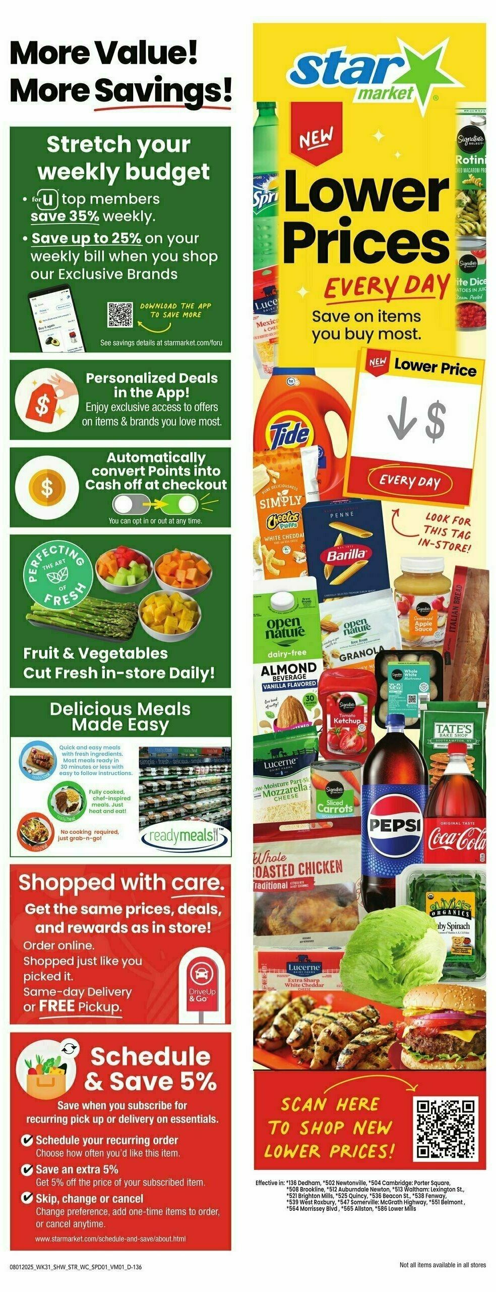 Star Market Weekly Ad from August 1