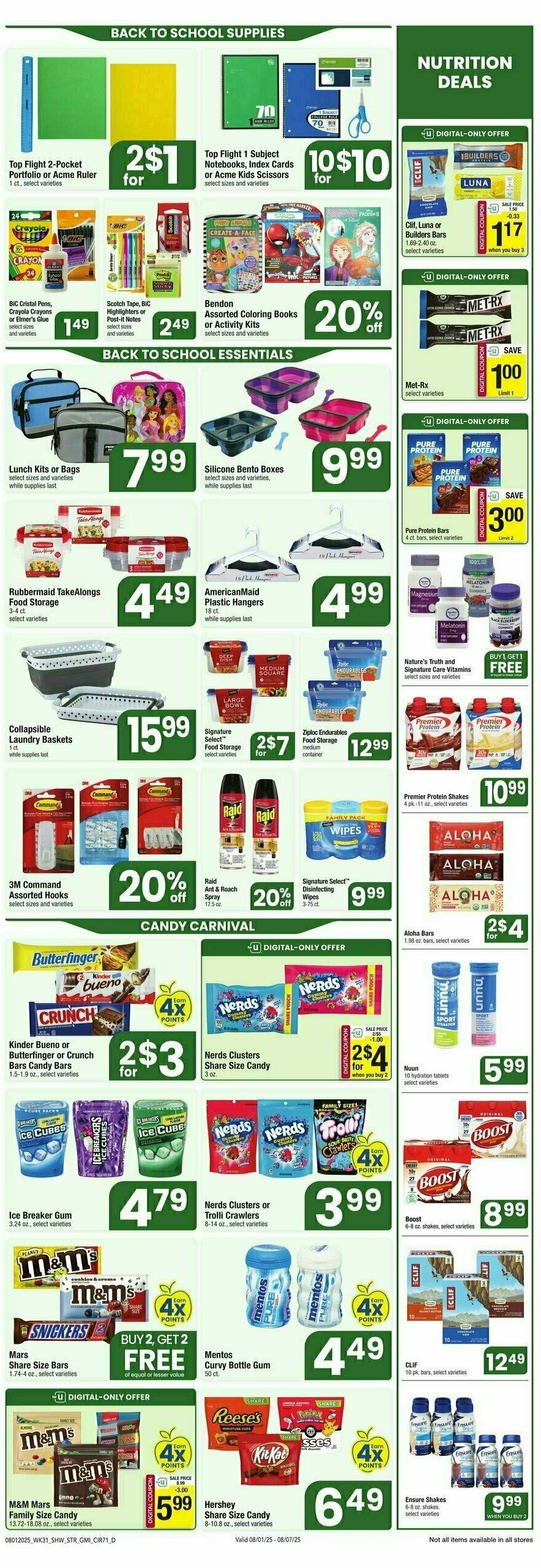 Star Market Weekly Ad from August 1