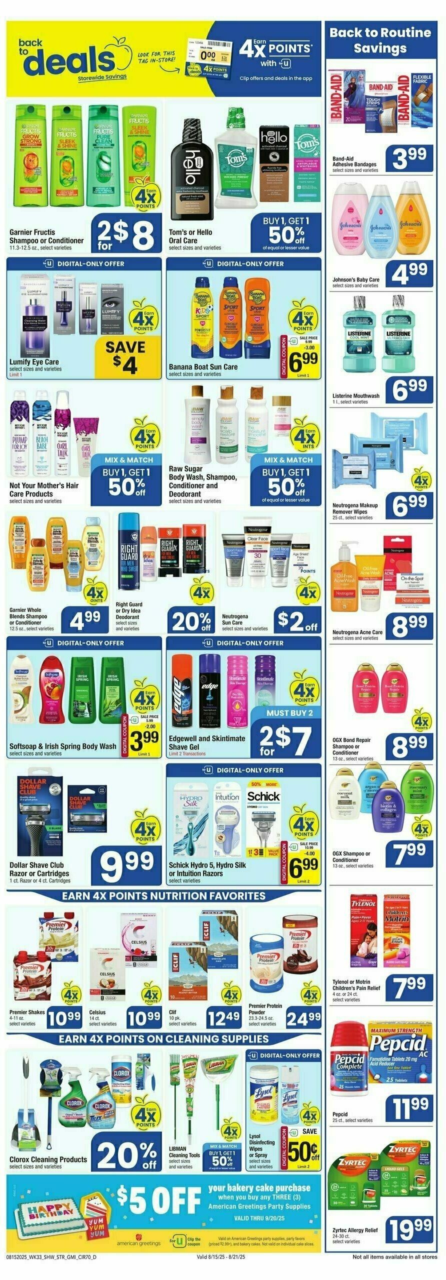 Star Market Weekly Ad from August 15