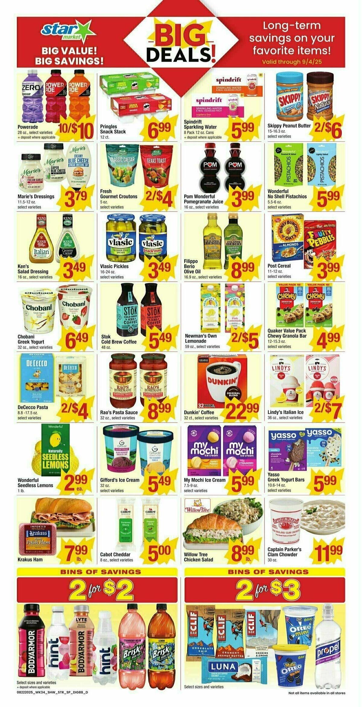 Star Market Additional Savings Weekly Ad from August 22