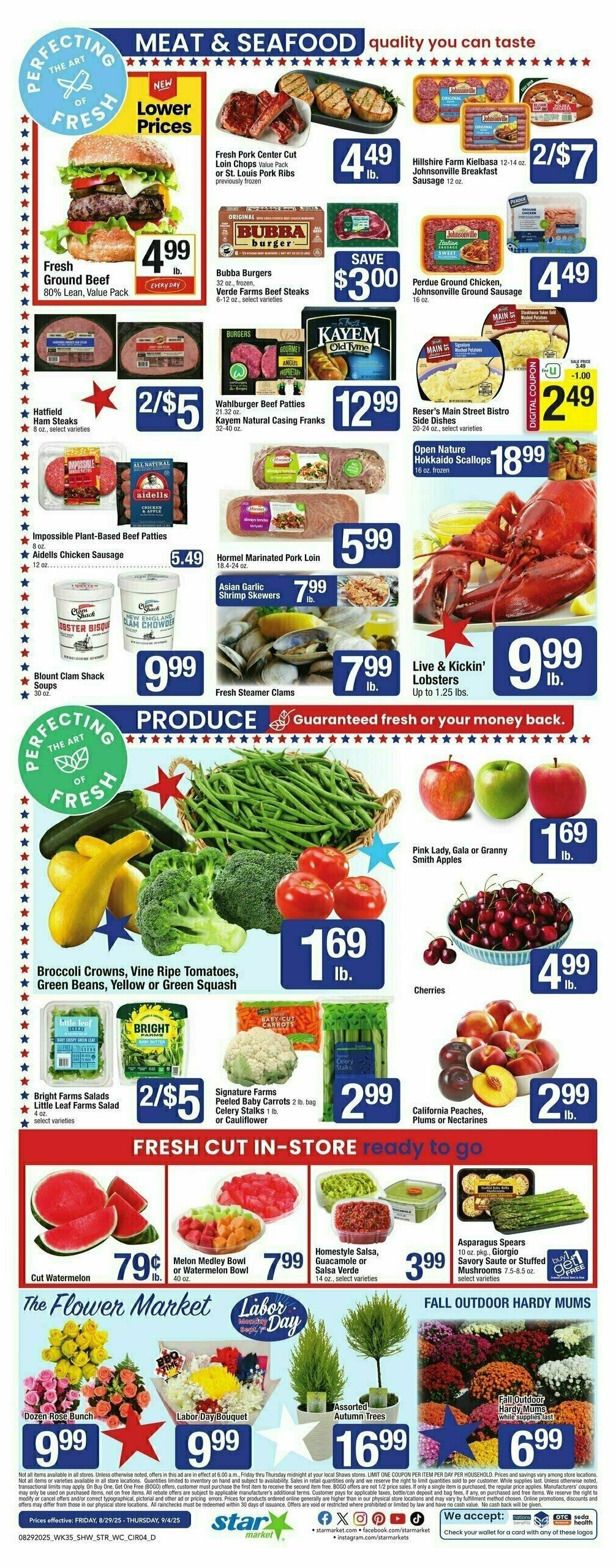 Star Market Weekly Ad from August 29