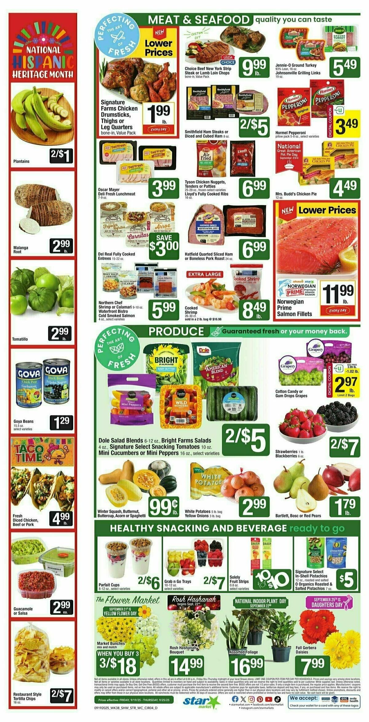 Star Market Weekly Ad from September 19