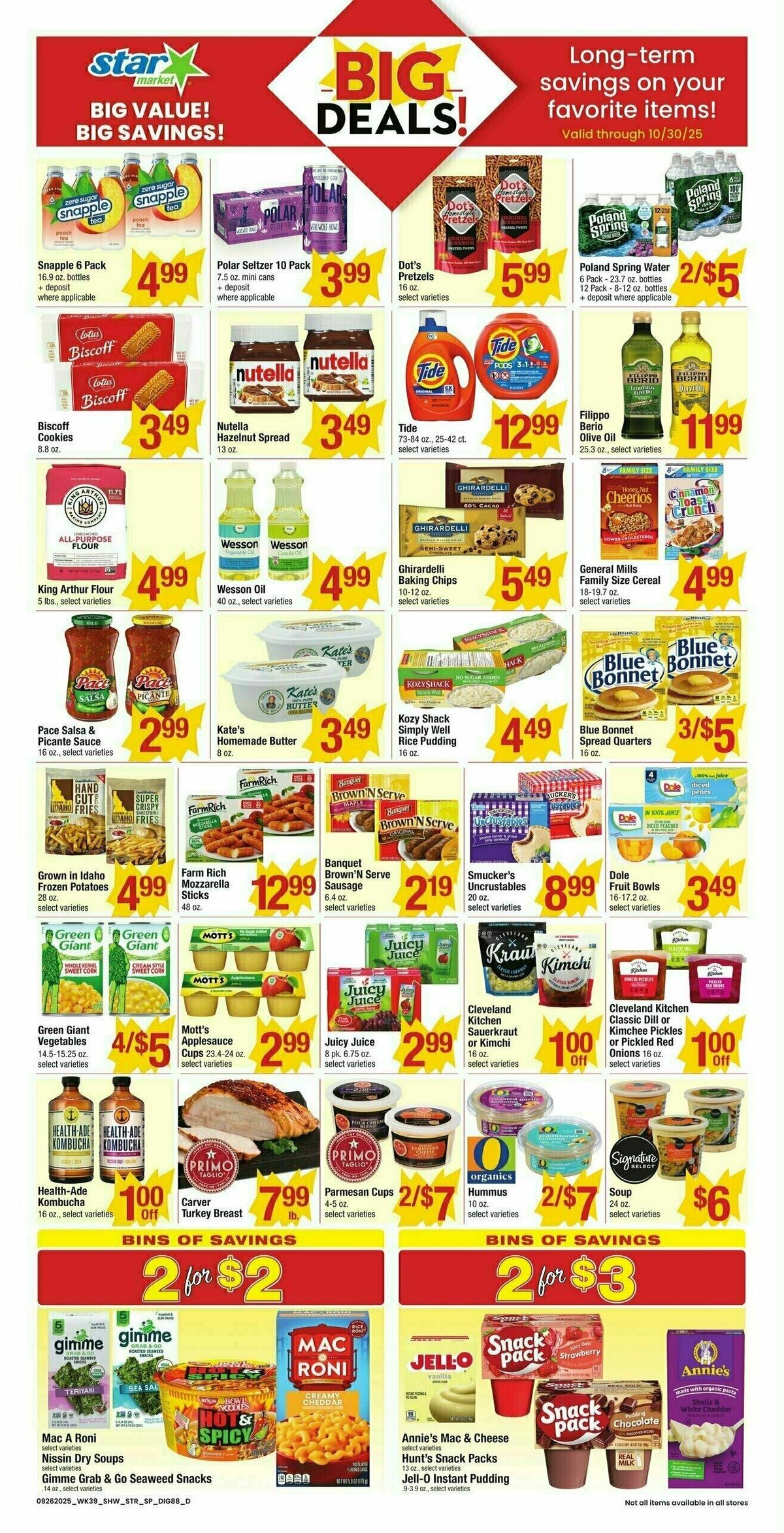 Star Market Weekly Ad from September 26