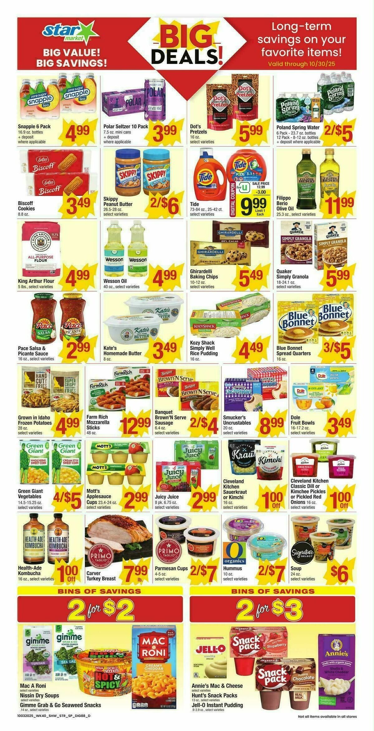 Star Market Weekly Ad from October 3